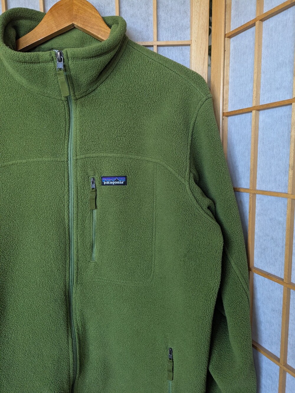 Patagonia Green Synchilla Fleece Jacket Mens XL - Picture 4 of 10